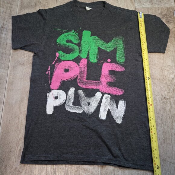 Simple Plan Short Sleeve T-Shirt Band T Punk Emo Music Tee Woman S Small - Picture 1 of 2